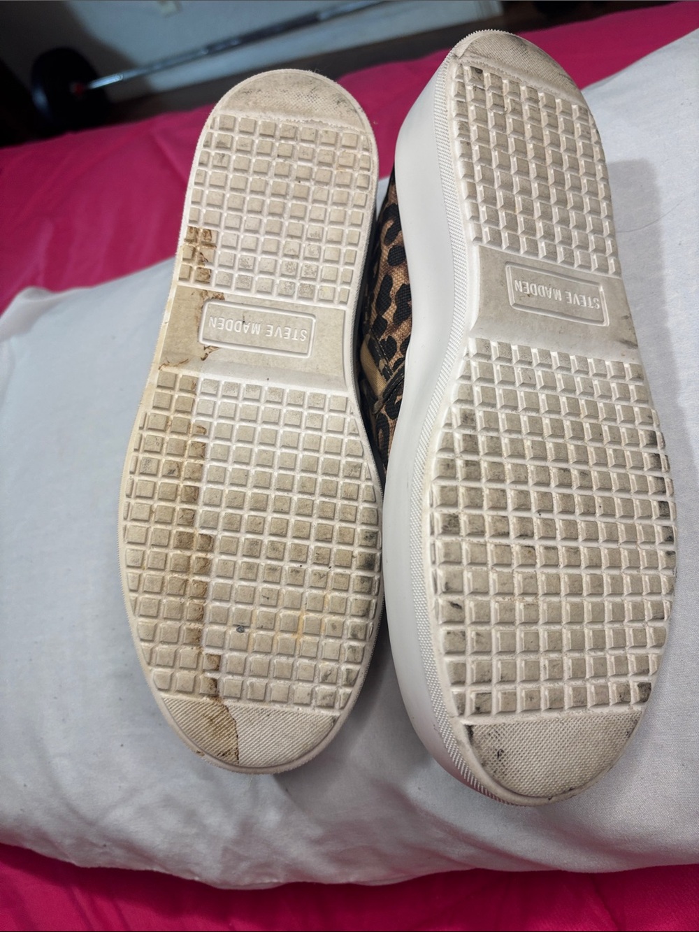 Steve Madden Leopard Print Slip-On Sneakers - Tan/Black - Picture 10 of 10